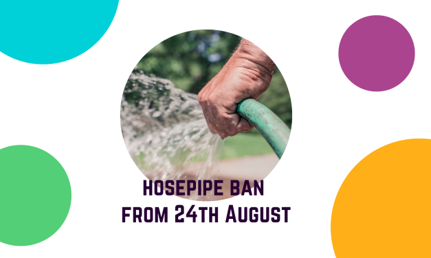 Hosepipe ban coming on 24th August