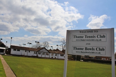 The existing club house shared by Thame Bowls and Tennis clubs, built in 1924