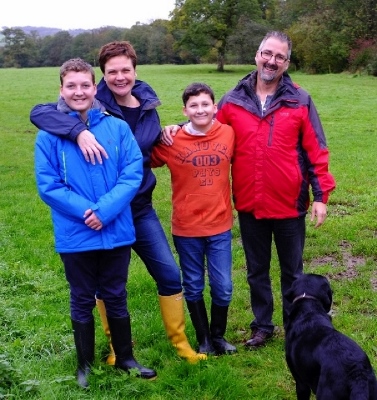 Rev Rachel Cross and family (photo courtesy of Barley Hill Church)