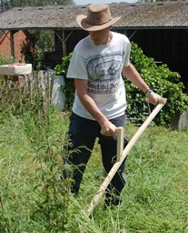 scything