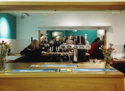 The bar area of the new Chinnor Community Pavilion 