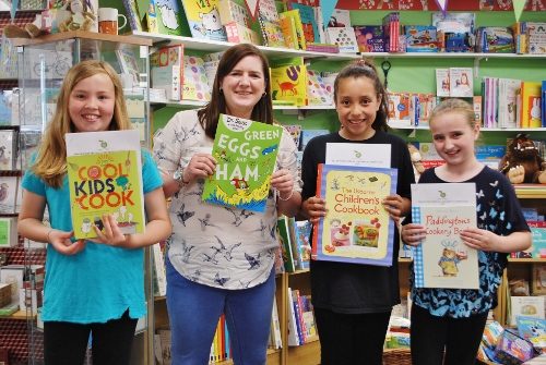 Natalie Coleman launching the childrens' Big Thame Bake recently at the Book House, Thame